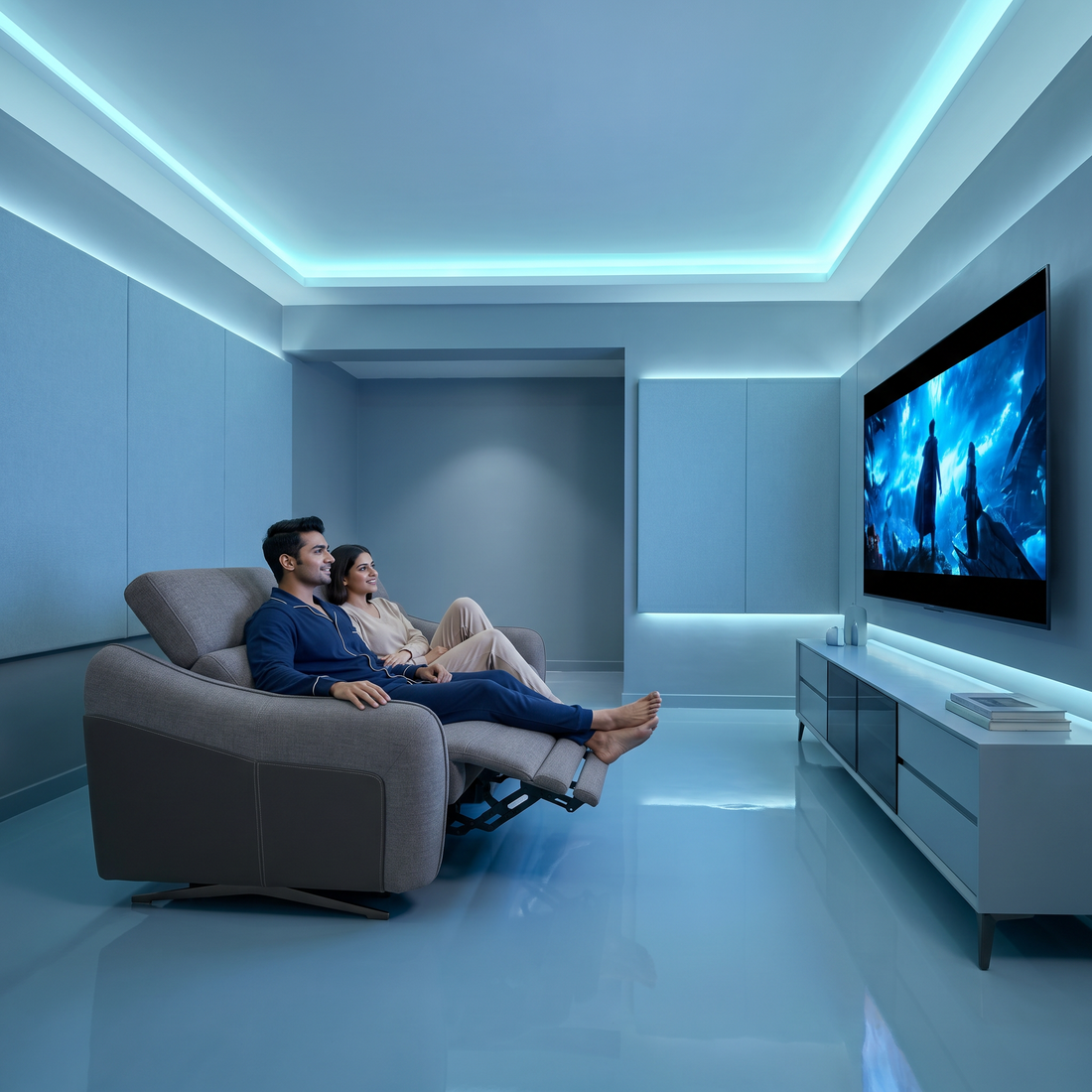 Home Theatre Design for 2BHK/3BHK Apartments in India