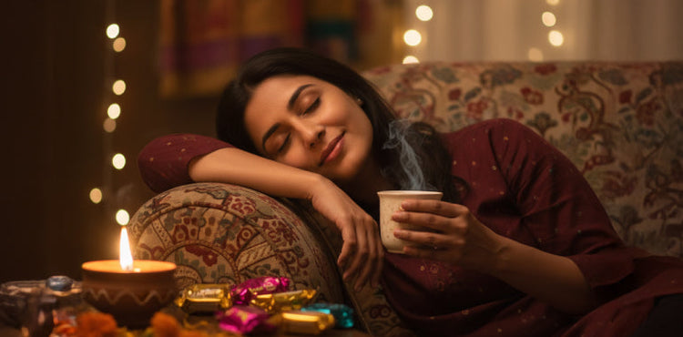 Data center with blue lighting showing people working with technology