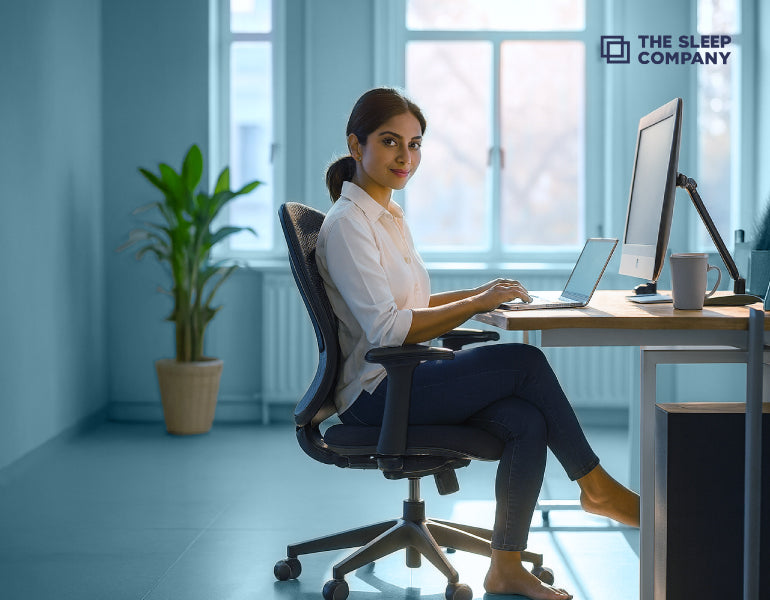 Sitting Cross‑Legged on Office Chairs