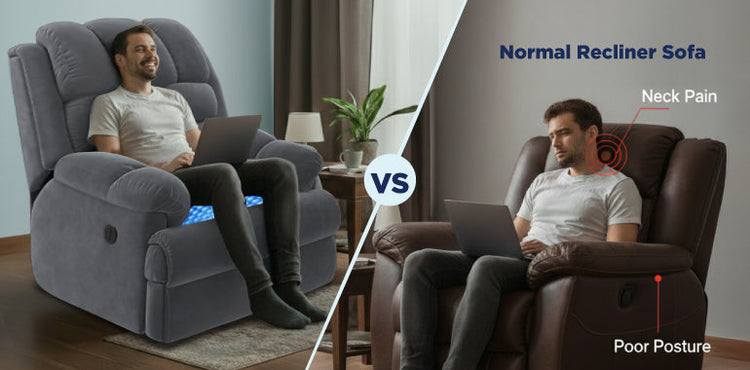 Data center with blue lighting showing people working with technology