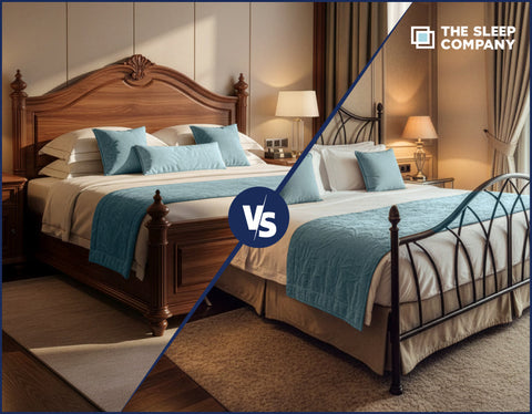 metal bed frame airflow comparison wood frame mold growth