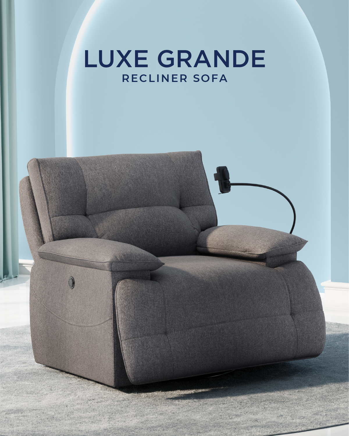 Luxe Grande Recliner Sofa