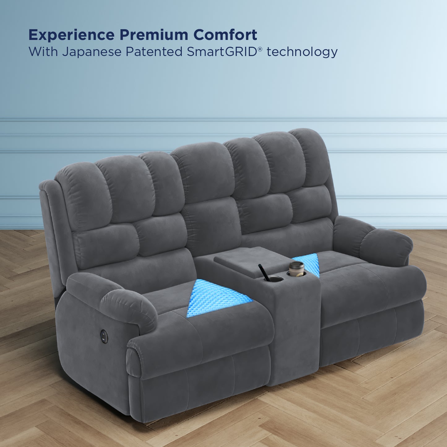 Luxe Motorised Recliner Sofa (2-seater)