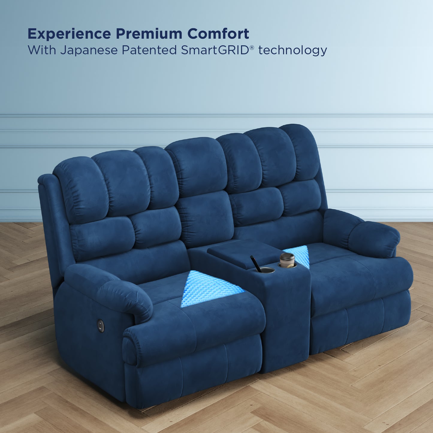 Luxe Motorised Recliner Sofa (2-seater)