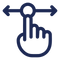 Firmness icon showing a hand