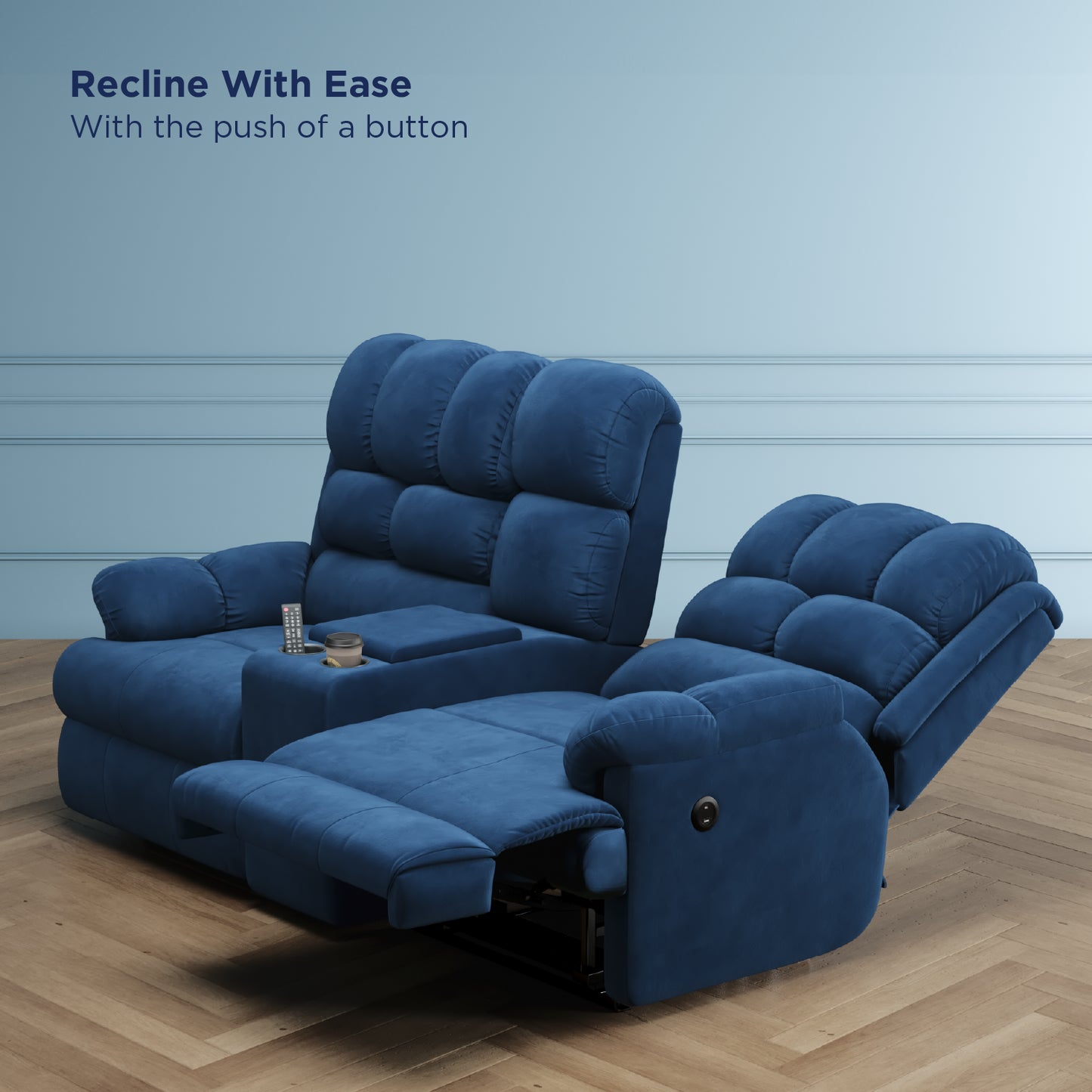 Luxe Motorised Recliner Sofa (2-seater)