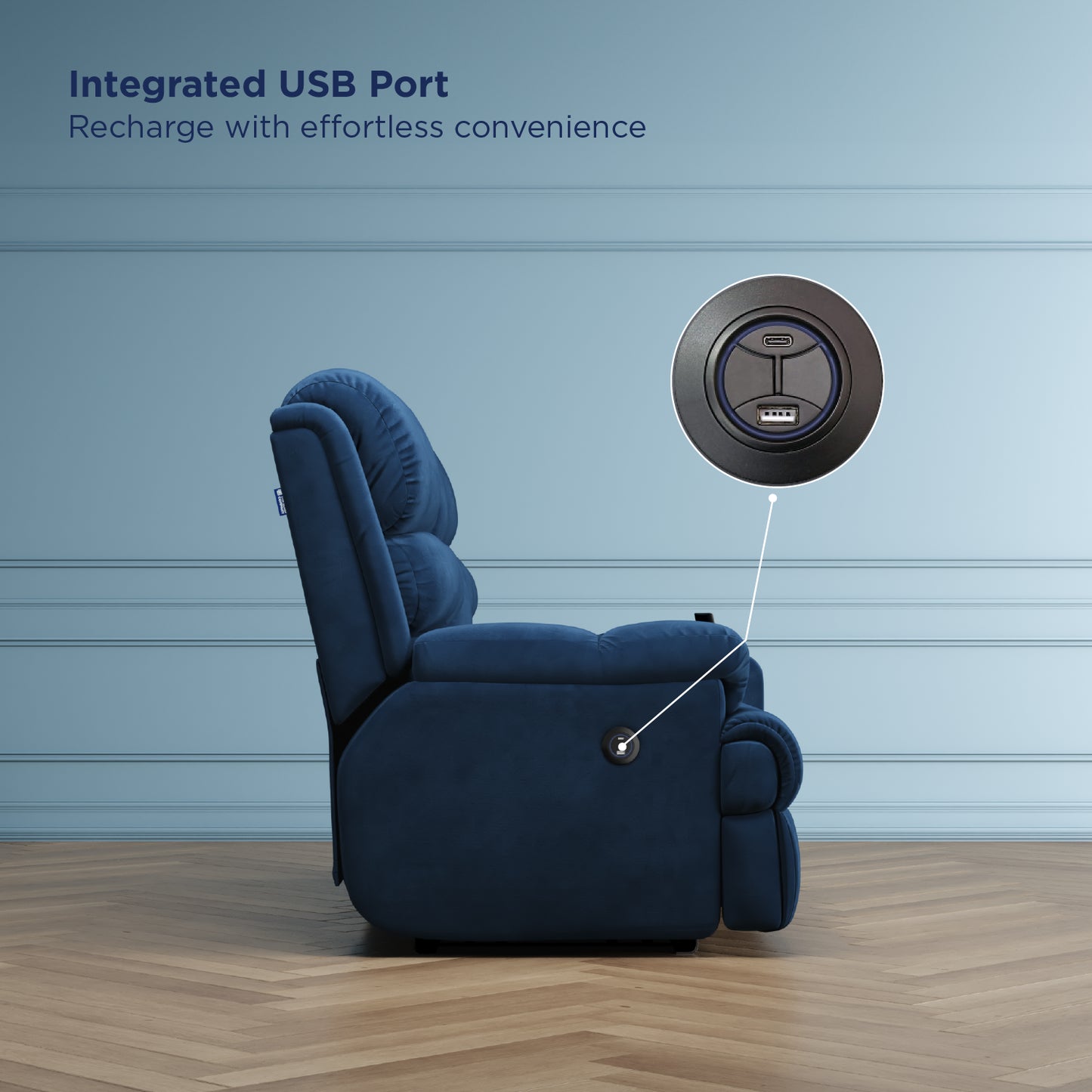 Luxe Motorised Recliner Sofa (2-seater)