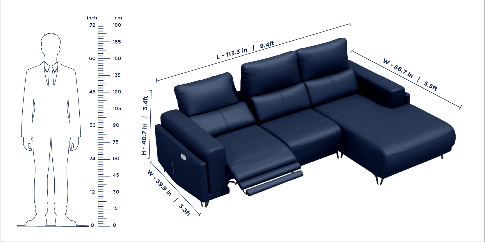 Emperia Recliner Sofa