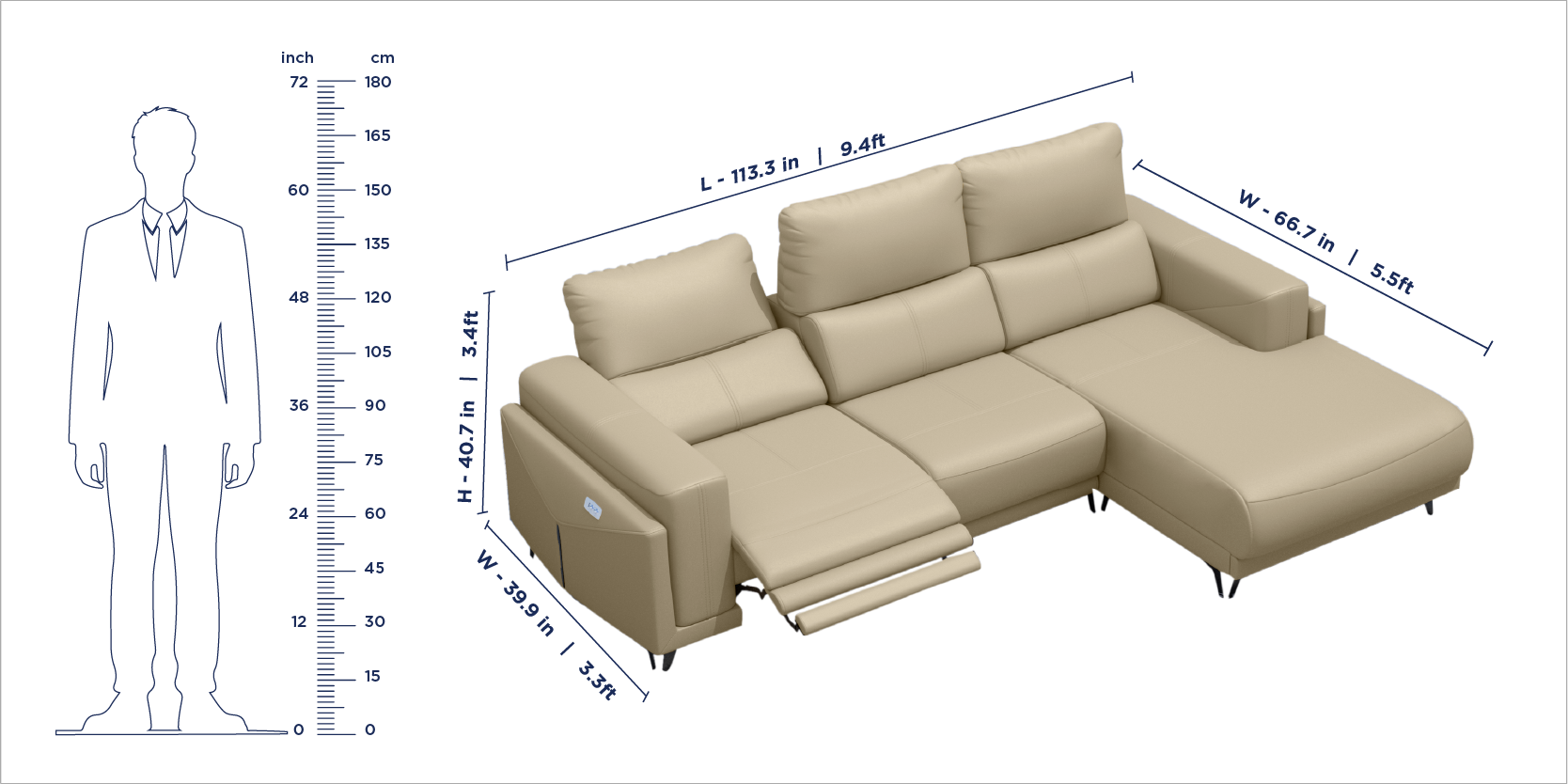 Emperia Recliner Sofa