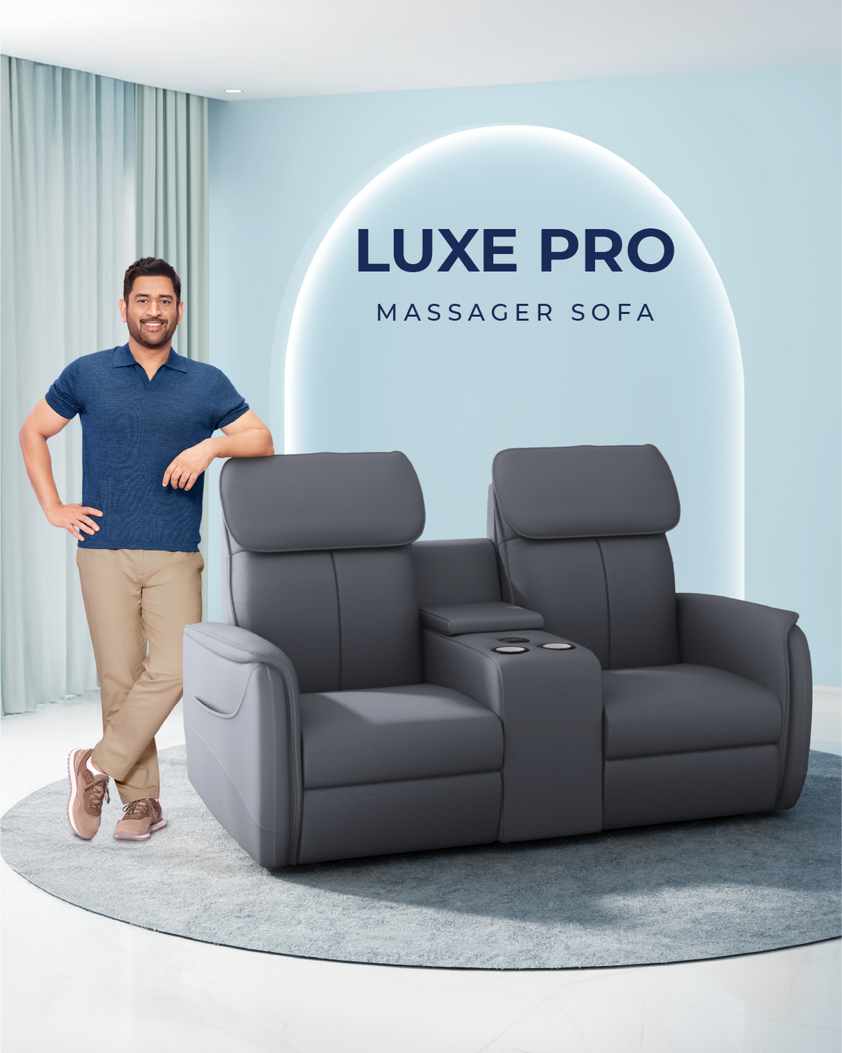 Luxe Pro Massager Sofa (2-Seater)