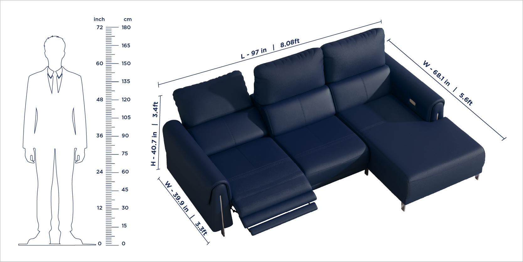 Valencia Recliner Sofa