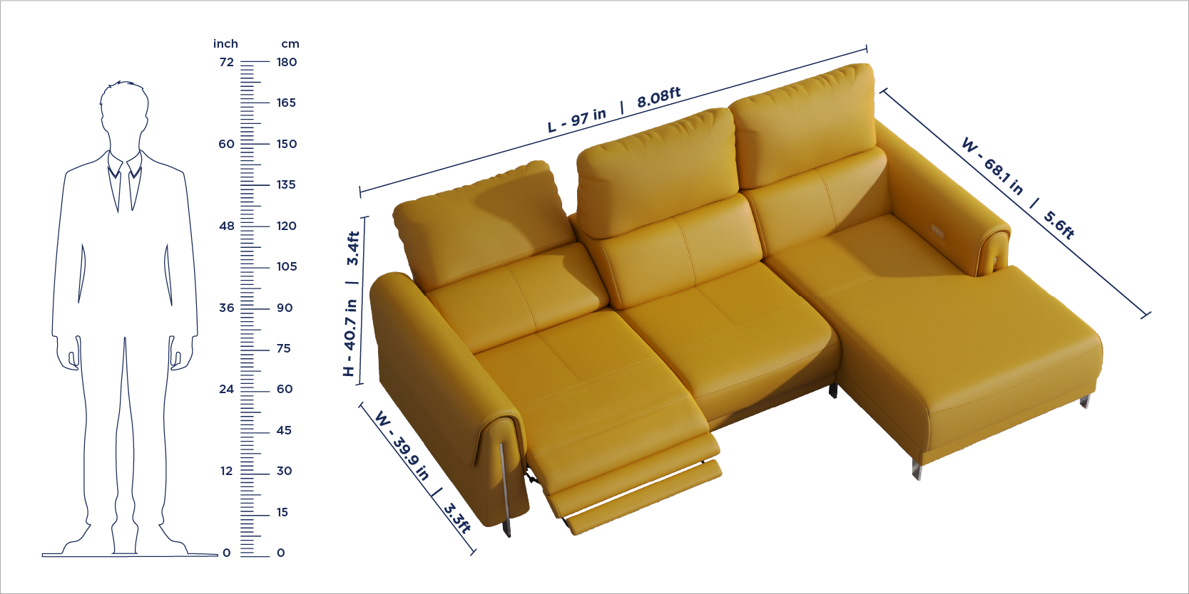 Valencia Recliner Sofa