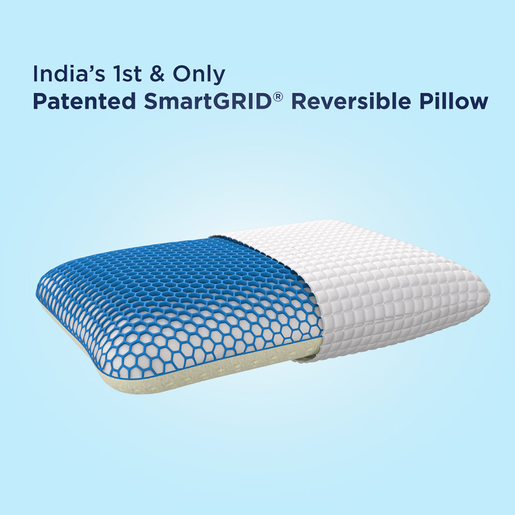 Revlax Reversible Pillow Dual-Sided Comfort with SmartGRID Latex