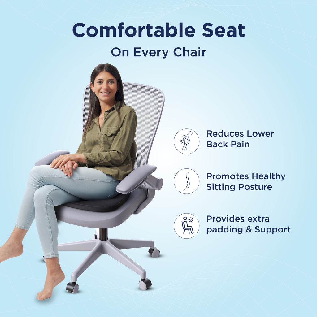Buy Ortho Pro Seat Cushion for Office Car -SmartGRID Comfort