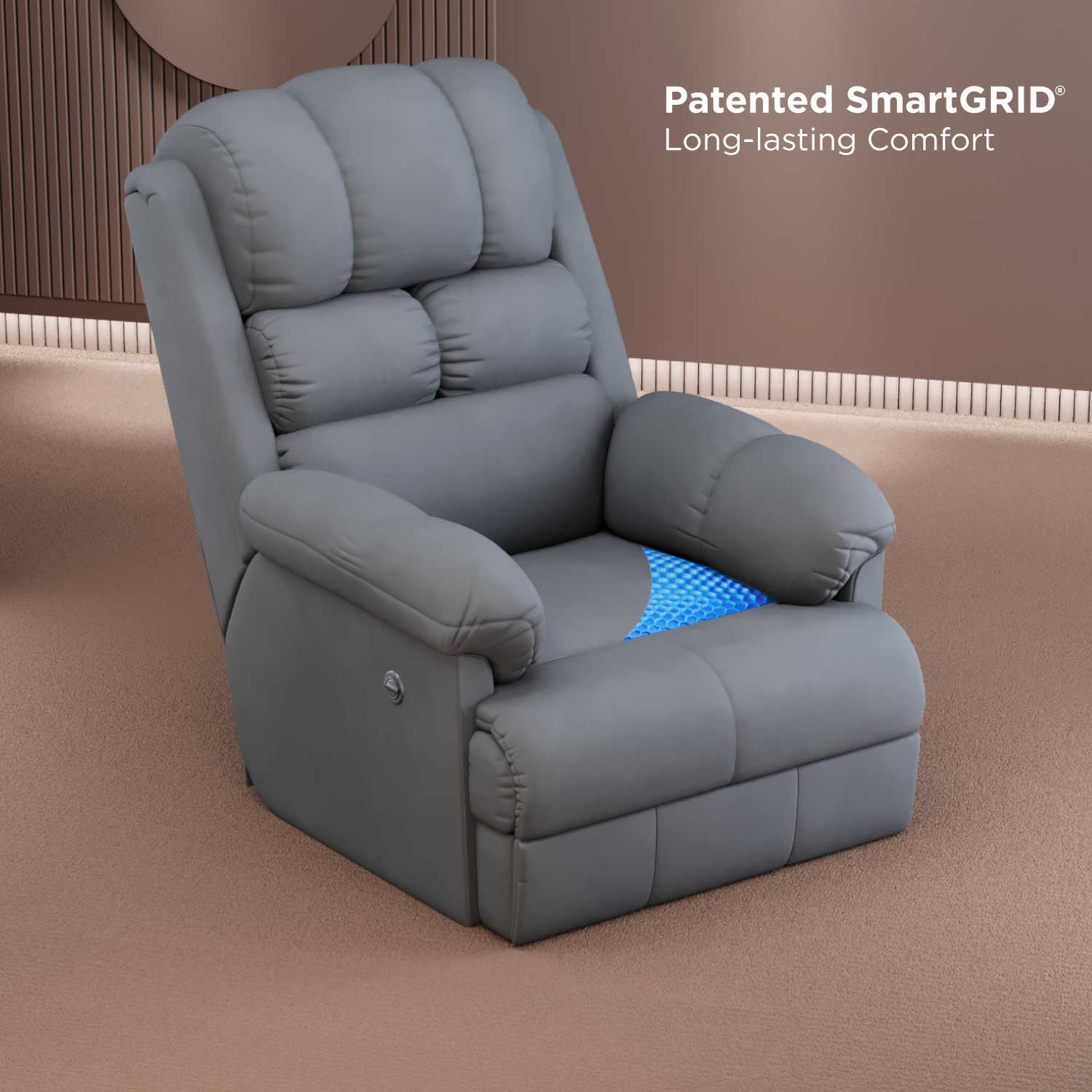 Power recliner discount chair with remote