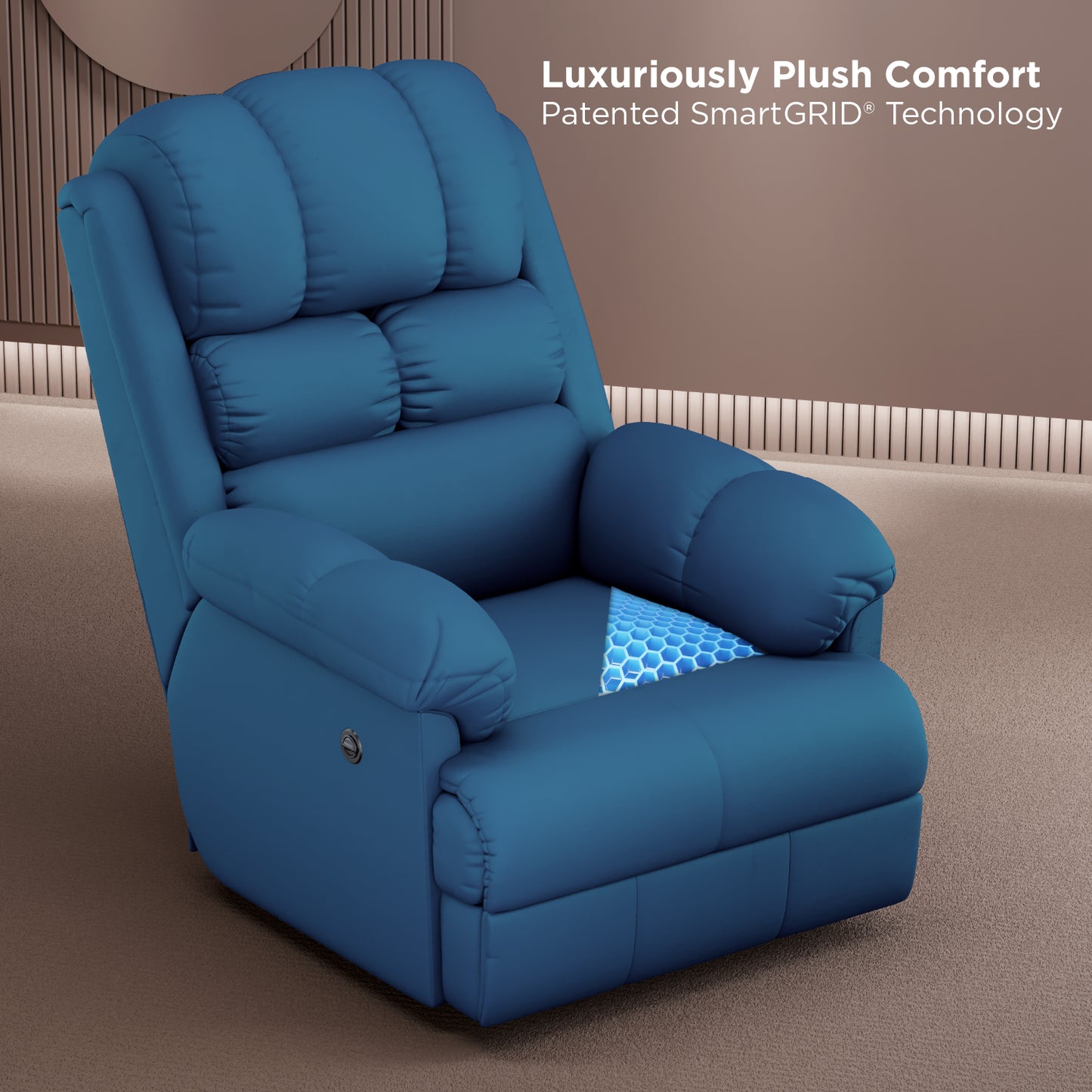 The Sleep Company Luxe Motorised Recliner Sofa