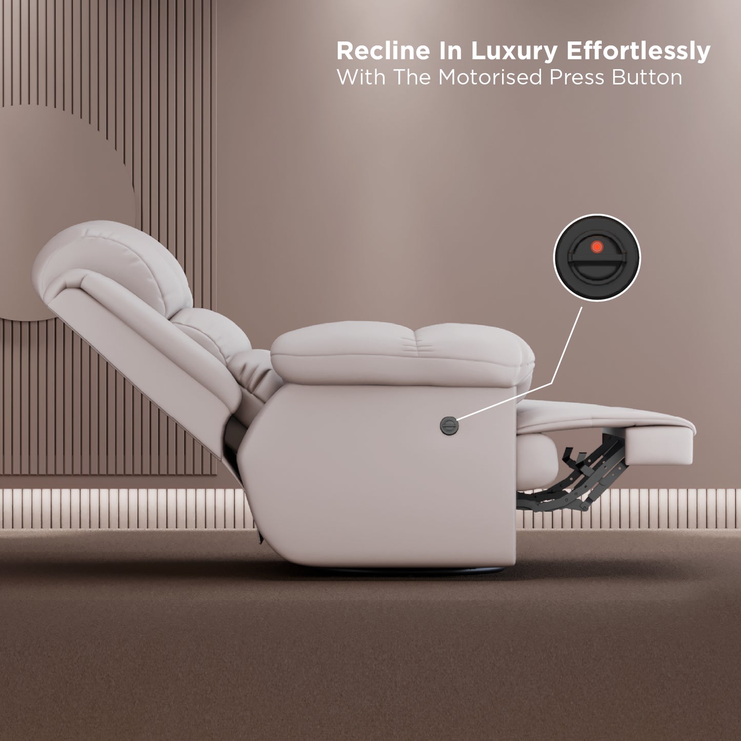 The Sleep Company Luxe Motorised Recliner Sofa