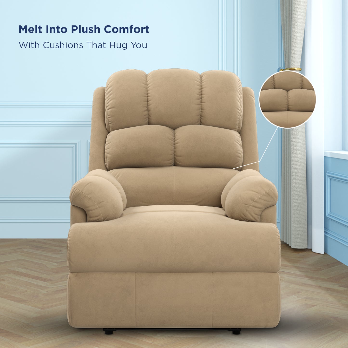The Sleep Company Luxe Motorised Recliner Sofa