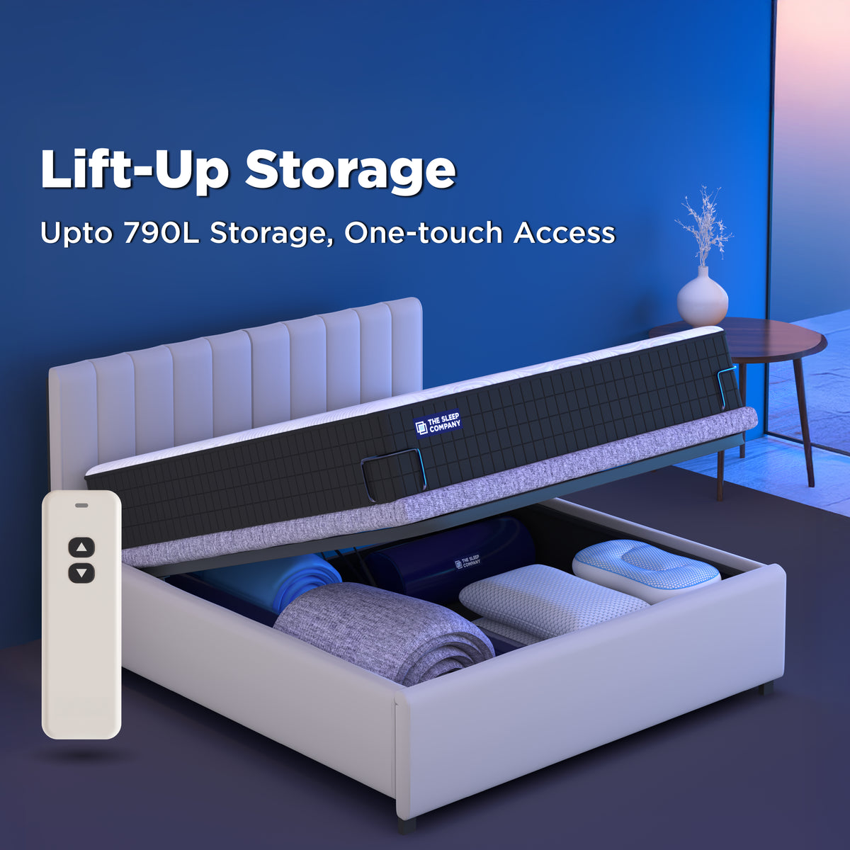 Elev8 Smart Recliner Storage Bed with Italia Frame