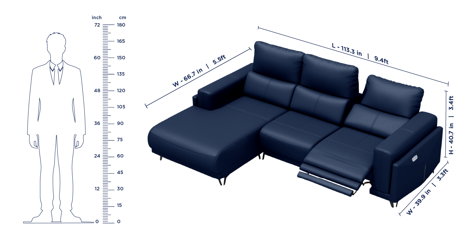 Emperia Recliner Sofa