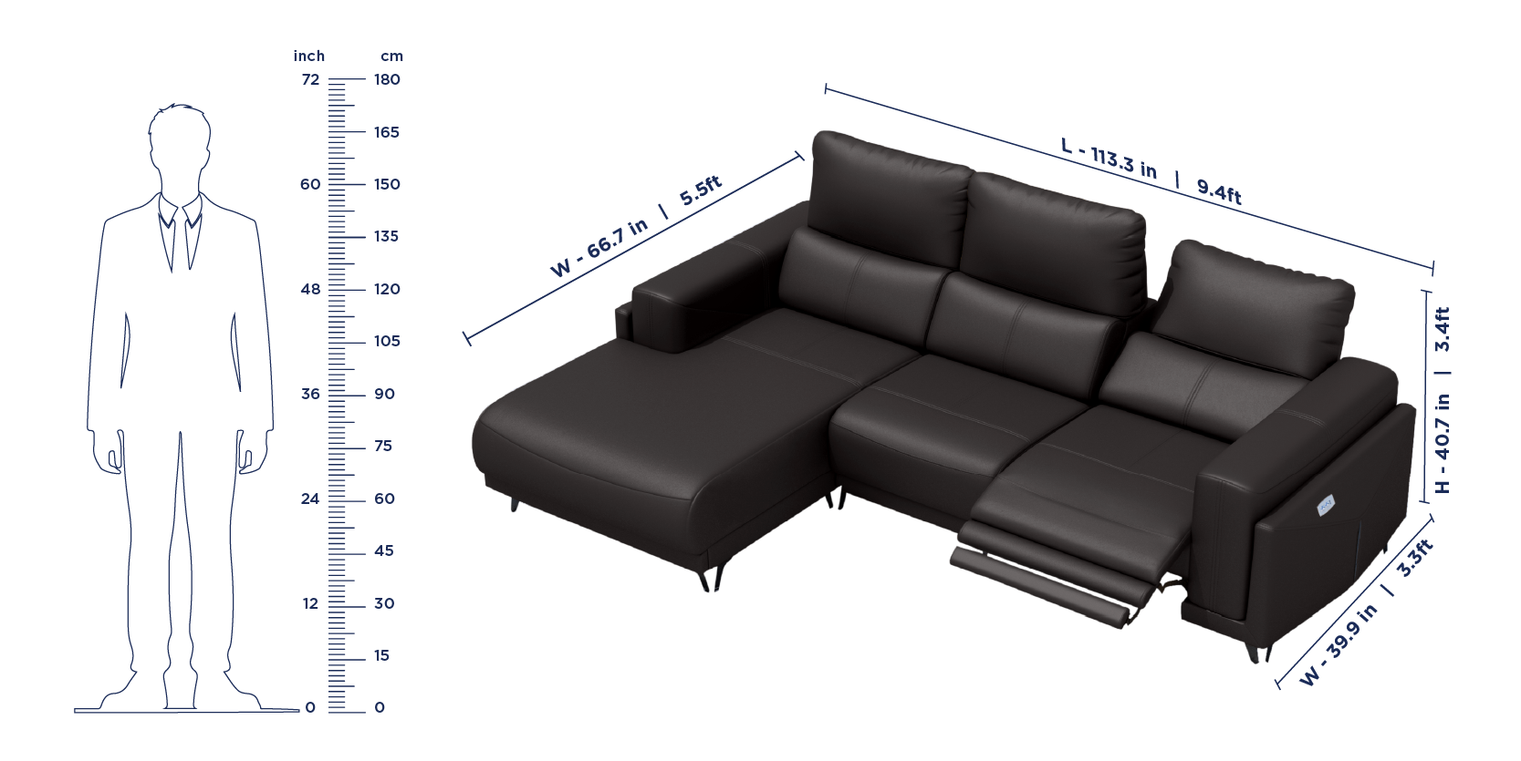 Emperia Recliner Sofa