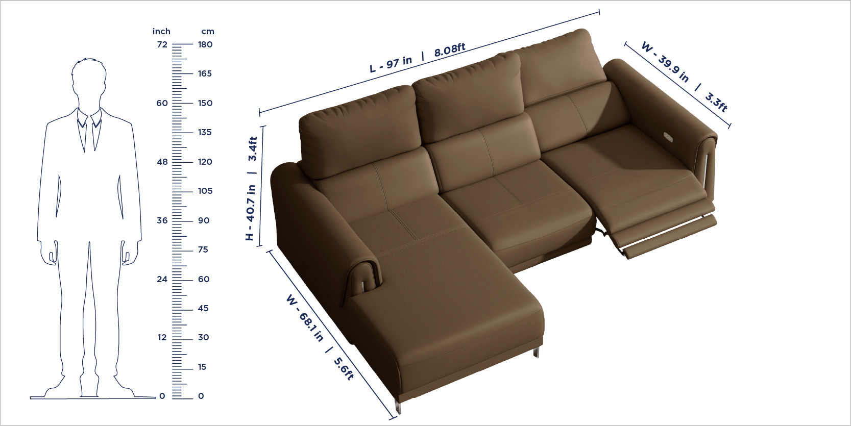 Valencia Recliner Sofa