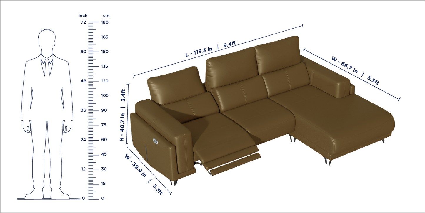 Emperia Recliner Sofa