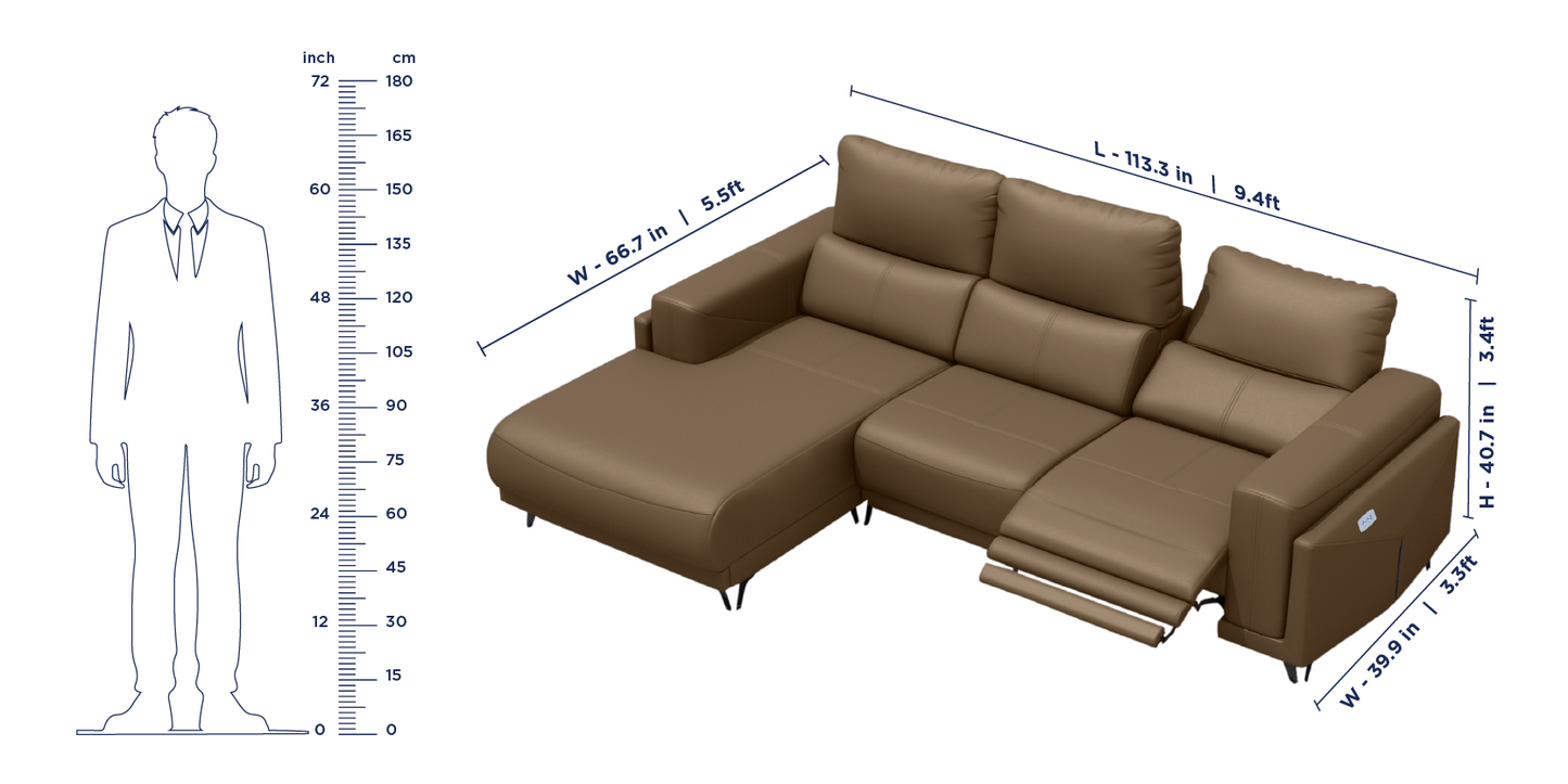 Emperia Recliner Sofa