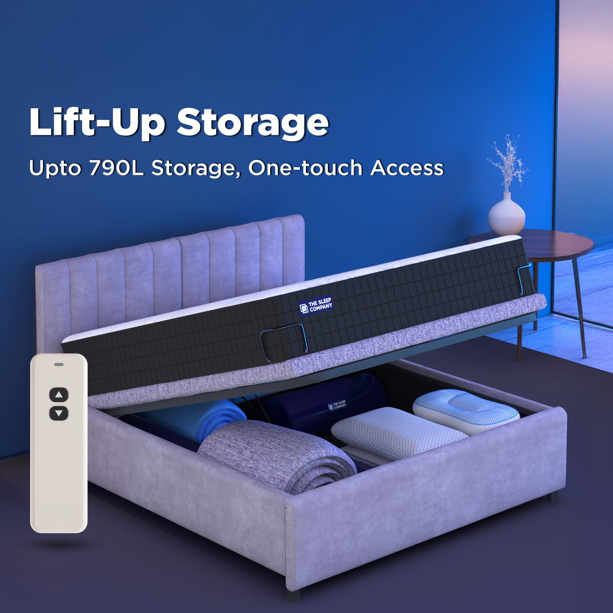 Elev8 Smart Recliner Storage Bed with Italia Frame