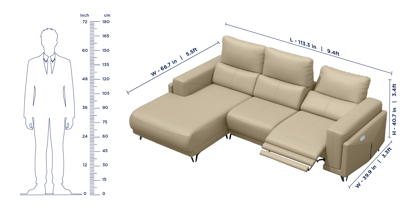 Emperia Recliner Sofa