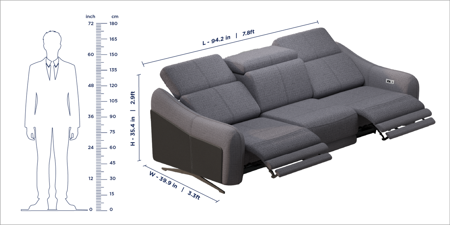 Emilio Recliner Sofa