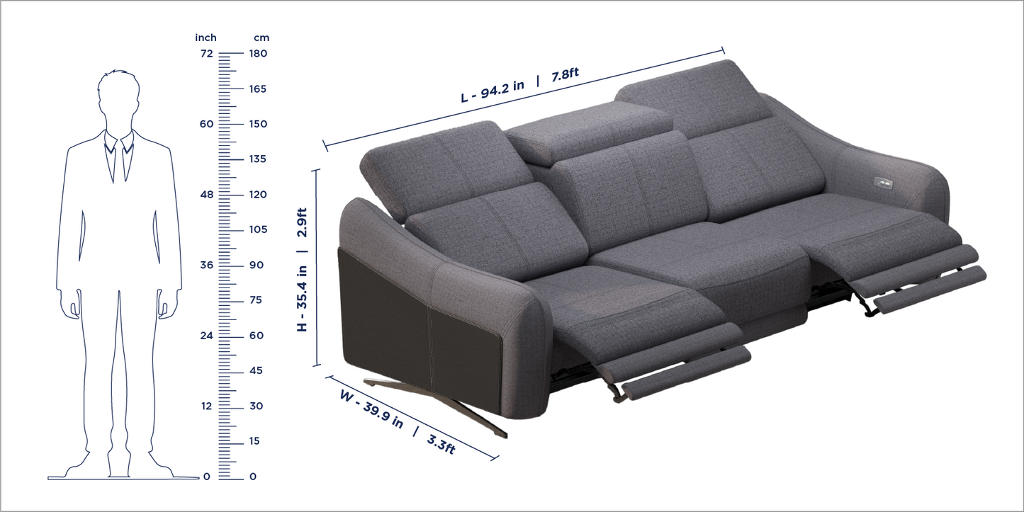 Emilio Recliner Sofa