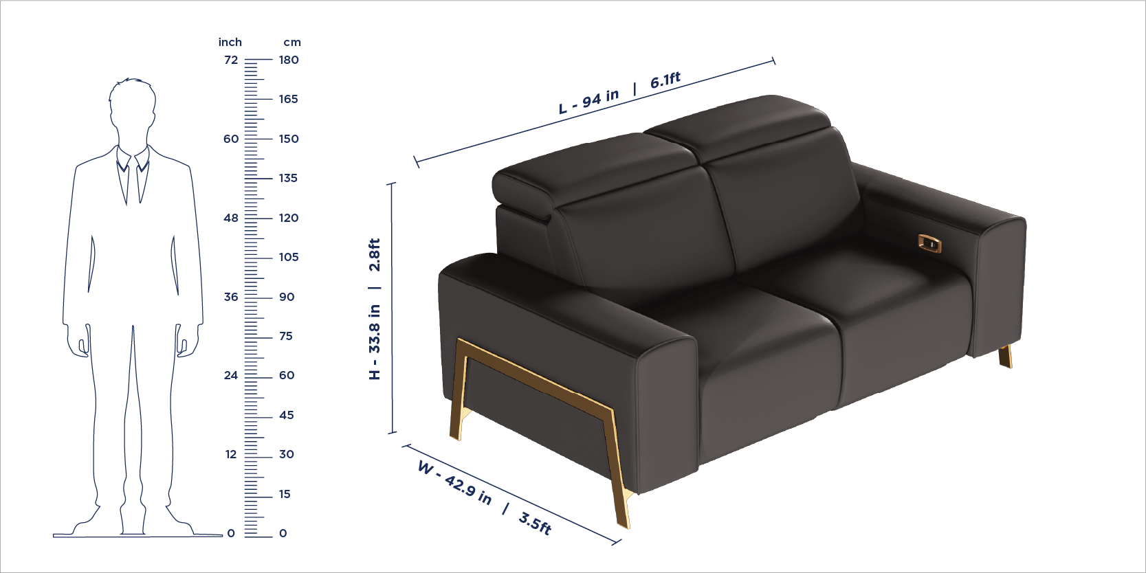Seattle Recliner Sofa
