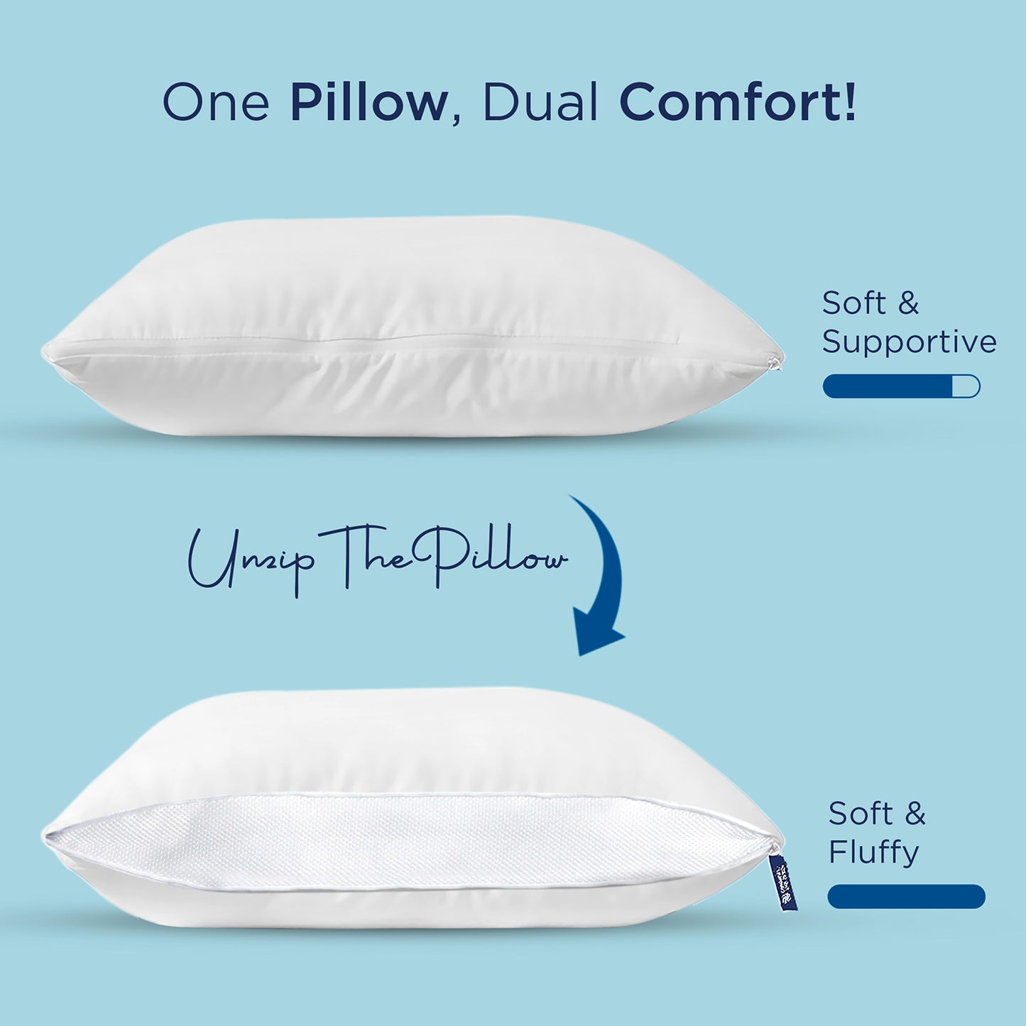 Smart Adjustable Plush Pillow