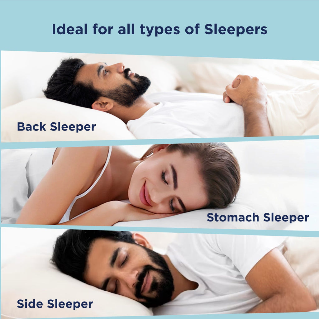 Smart Adjustable Plush Pillow Only @₹999! Perfect for All Sleepers - Main Image