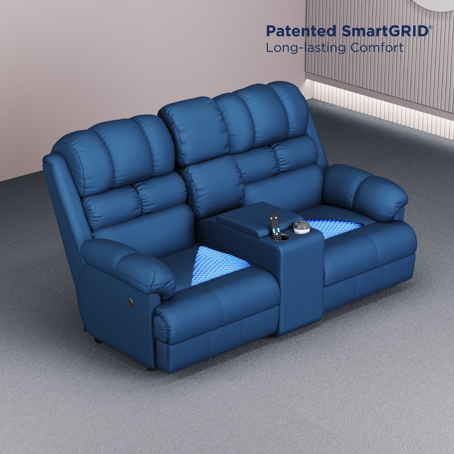 Luxe Motorised Recliner Sofa (2-seater)