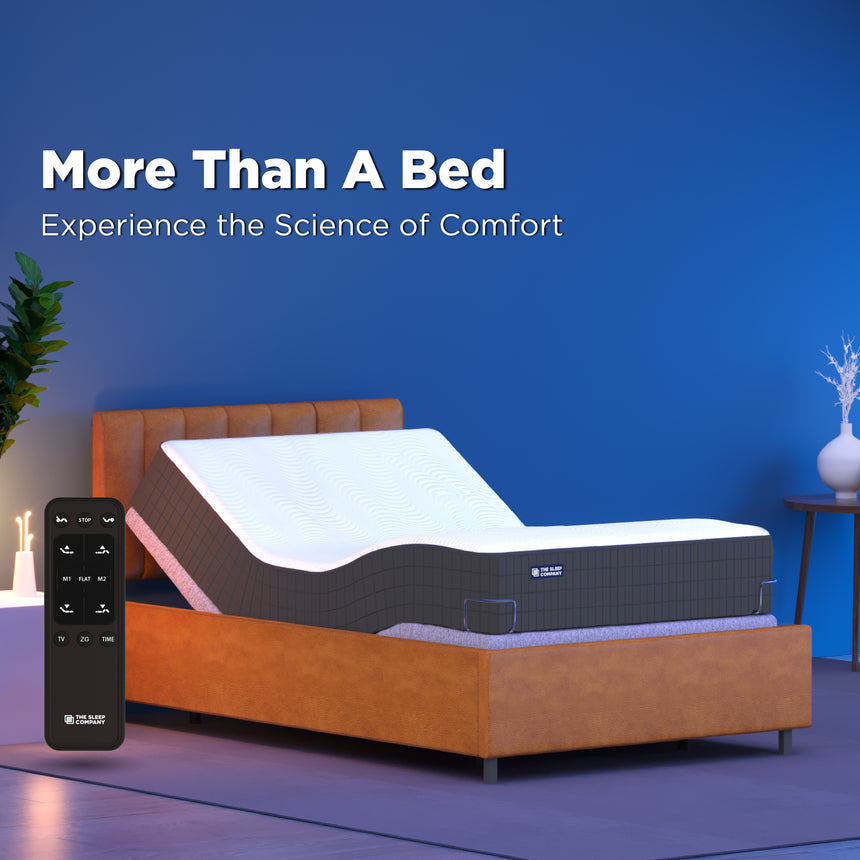 Elev8 Smart Recliner Bed with Leather Frame