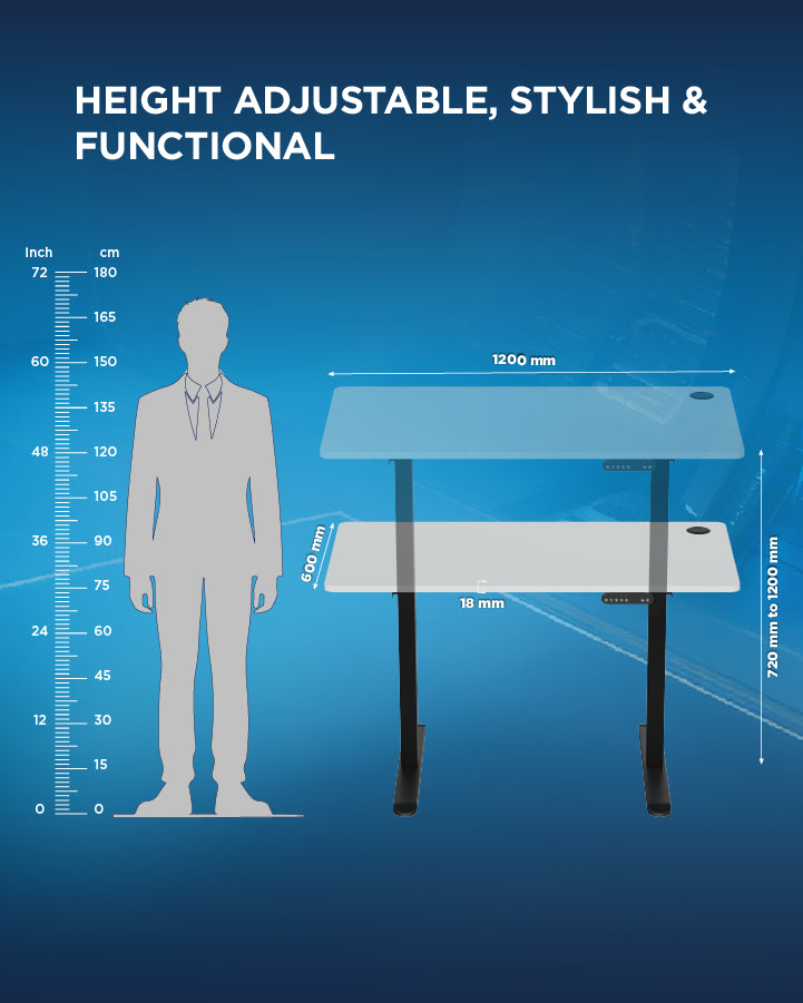 Buy Height Adjustable Desk for Office Online @59% OFF The Sleep