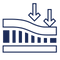 Firmness icon showing a hand