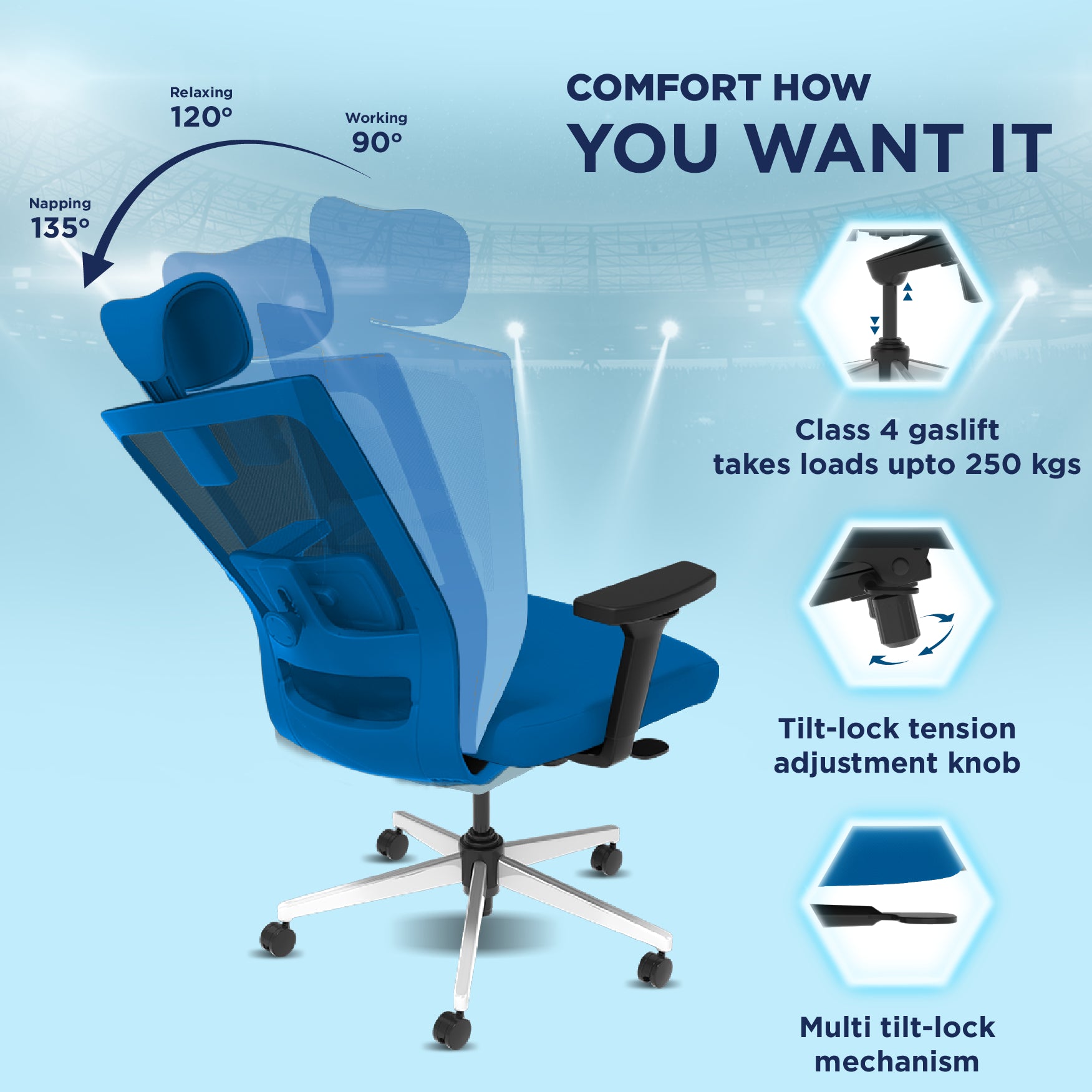 MI Stylux Ergonomic Chair