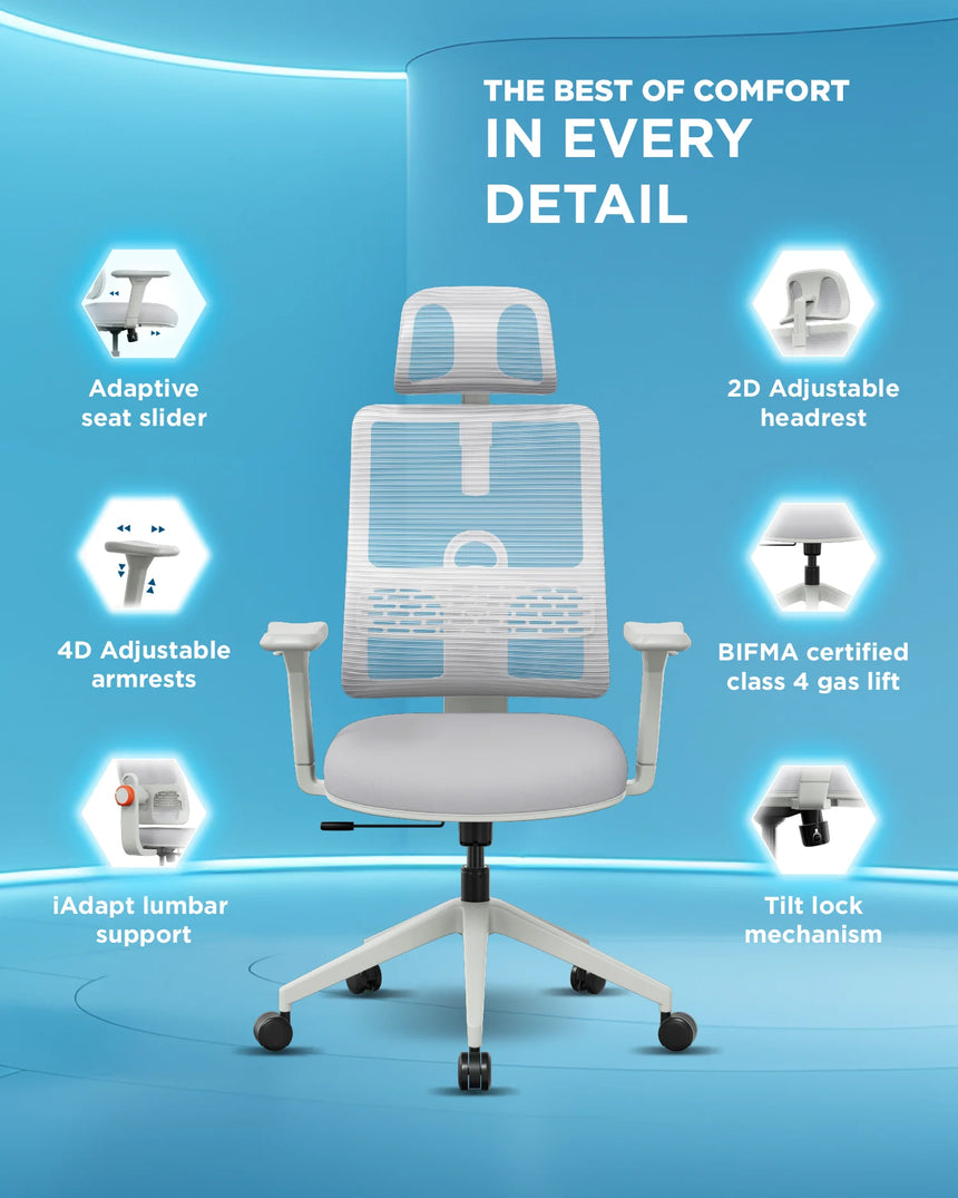 Seat Height Autonomous Chair Adjustments Autonomous ErgoChair