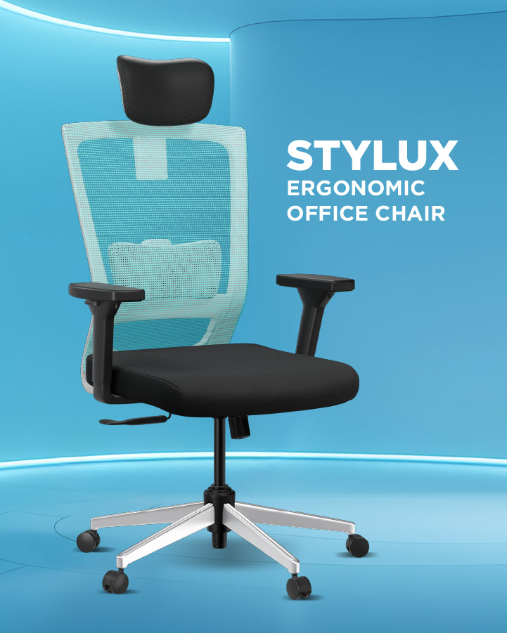 Buy Stylux Ergonomic Office Chair Online @58% OFF The Sleep Company