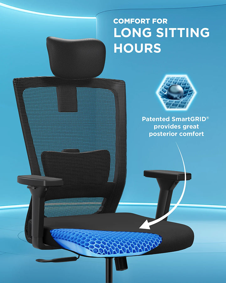 Buy Stylux Ergonomic Office Chair Online @58% OFF The Sleep Company