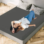 Bamboo Mattress Protector Charcoal Grey