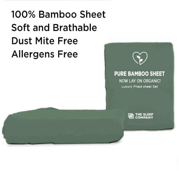 Bamboo Fitted Sheets  Olive Green