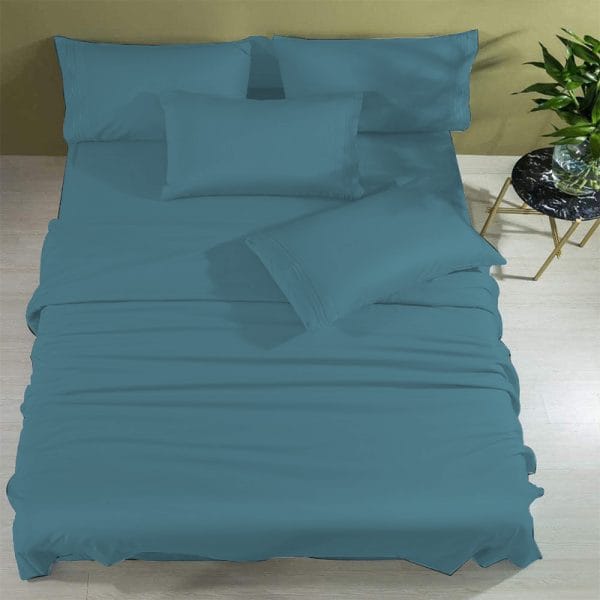 Bamboo Fitted Sheets  Dark Blue full view