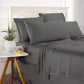 Bamboo Fitted Sheets  Charcoal Grey with pillow cover