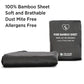 Bamboo Fitted Sheets  Charcoal Grey