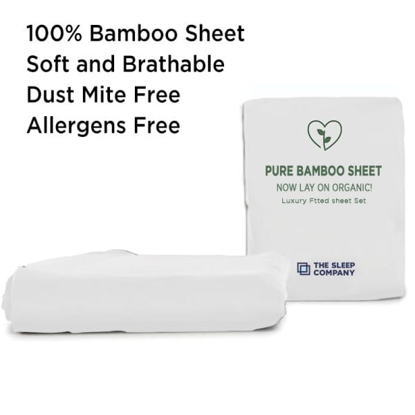 Bamboo Fitted Sheets  White